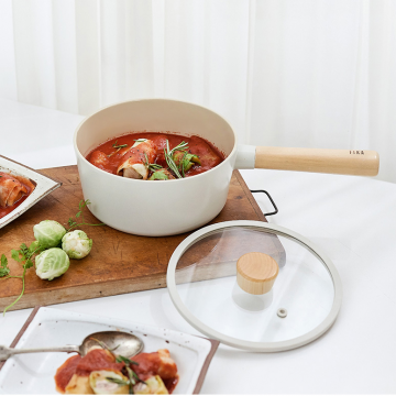 Neoflam - FIKA 18cm IH單柄湯鍋連蓋 (白色)