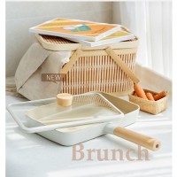 Neoflam - FIKA 29cm IH方形平底鍋 (連蓋/不連蓋) (白色)