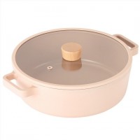 Neoflam - FIKA 30cm IH雙耳湯鍋連蓋 (粉色)