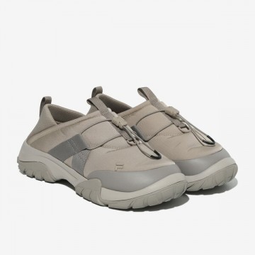 韓國 FILA Puffer Slip‑On v2 (Beige / Brown / Brown)