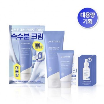 (現貨) Aestura Atobarrier 365 Hydro Soothing Cream屏障修復水潤舒緩霜100ml+30ml (+Ampoule 3ml) | Olive Young優惠套裝