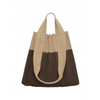 PLEATSMAMA Two-Way Shopper Bag Cafe Mocha
