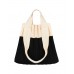 PLEATSMAMA Two-Way Shopper Bag White Black PLEATSMAMA Two-Way Shopper Bag White Black