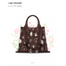 PLEATSMAMA Line Friends Edition Two-Way Shopper Bag Chocolate