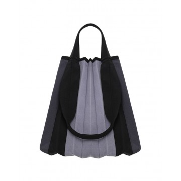 PLEATSMAMA Two-Way Shopper Bag Black