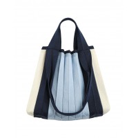 PLEATSMAMA Two-Way Shopper Bag Blue
