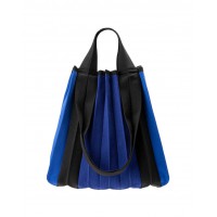 PLEATSMAMA Two-Way Shopper Bag Deep Blue