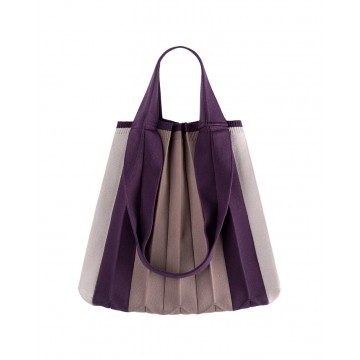 PLEATSMAMA Two-Way Shopper Bag Purple