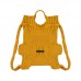 PLEATSMAMA Mini Bow Backpack Mustard