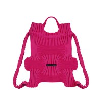 PLEATSMAMA Mini Bow Backpack Pink