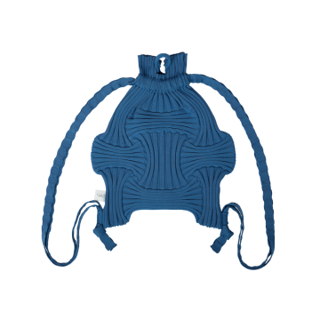PLEATSMAMA New Bow Backpack Blue