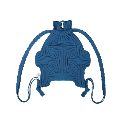 PLEATSMAMA New Bow Backpack Blue PLEATSMAMA New Bow Backpack Blue