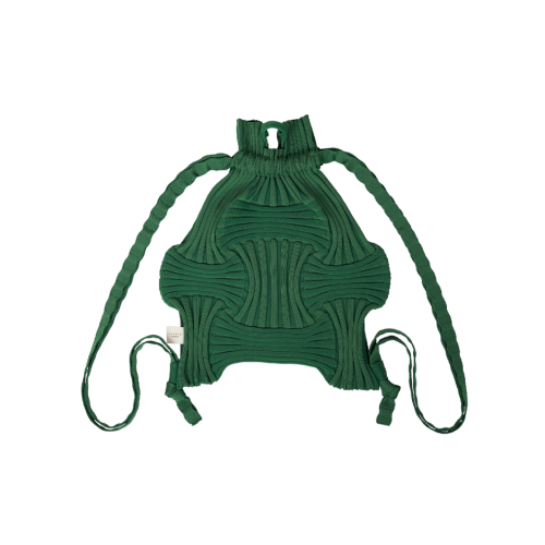 PLEATSMAMA New Bow Backpack Green PLEATSMAMA New Bow Backpack Green