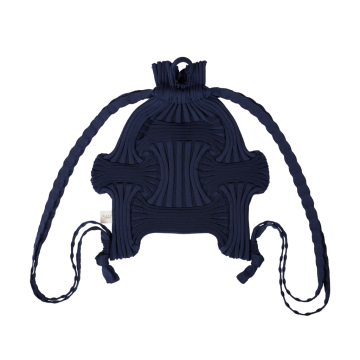 PLEATSMAMA New Bow Backpack Navy