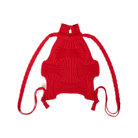 PLEATSMAMA New Bow Backpack Red