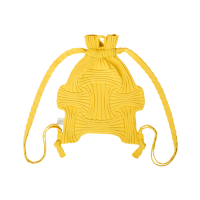 PLEATSMAMA New Bow Backpack Yellow