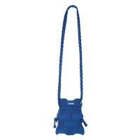 PLEATSMAMA Mini Cross Bow Bag Blue