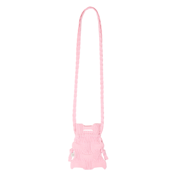 PLEATSMAMA Mini Cross Bow Bag Light Pink
