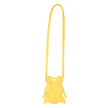 PLEATSMAMA Mini Cross Bow Bag Yellow