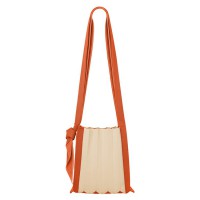 PLEATSMAMA New Cross Bag Cream Orange