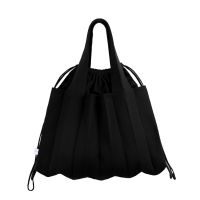 PLEATSMAMA Big Shoulder Bag Black