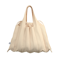 PLEATSMAMA Big Shoulder Bag Ivory