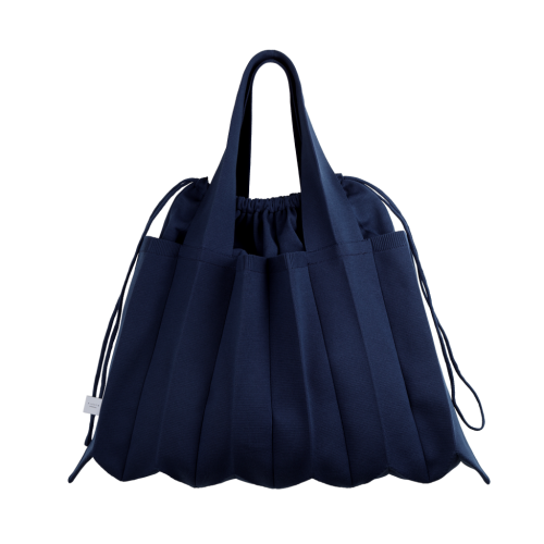 PLEATSMAMA Big Shoulder Bag Navy PLEATSMAMA Big Shoulder Bag Navy