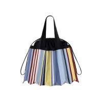 PLEATSMAMA Big Shoulder Bag Urban Stripe