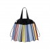 PLEATSMAMA Big Shoulder Bag Urban Stripe