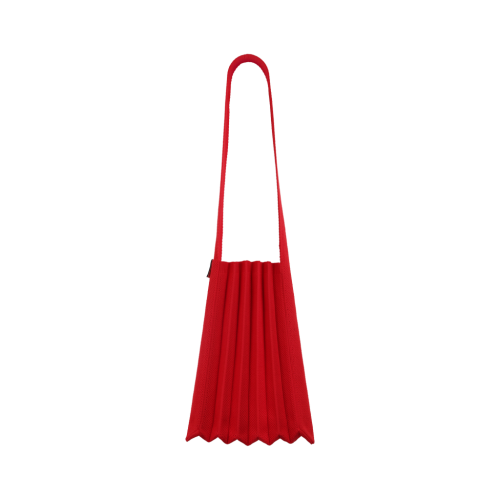 PLEATSMAMA Light Shoulder Bag Red PLEATSMAMA Light Shoulder Bag Red