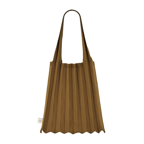 PLEATSMAMA New Shoulder Bag Camel PLEATSMAMA New Shoulder Bag Camel