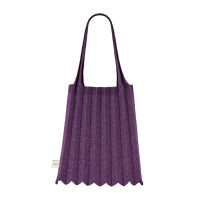 PLEATSMAMA New Shoulder Bag Glitter Deep Purple