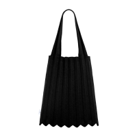 PLEATSMAMA New Shoulder Bag Glitter Black