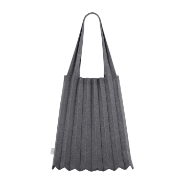 PLEATSMAMA New Shoulder Bag Glitter Stone Brown