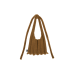 PLEATSMAMA Poodle Shoulder Bag Camel