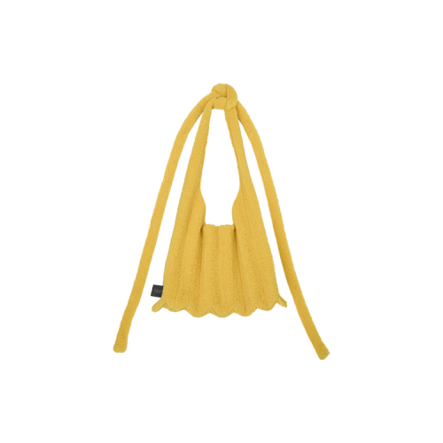 PLEATSMAMA Poodle Shoulder Bag Custard PLEATSMAMA Poodle Shoulder Bag Custard