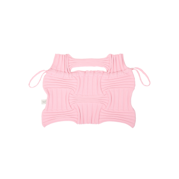 PLEATSMAMA Big Bow Bag Light Pink