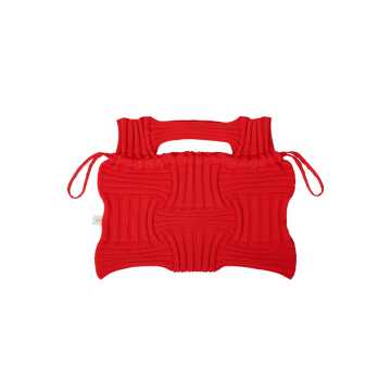 PLEATSMAMA Big Bow Bag Red