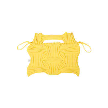 PLEATSMAMA Big Bow Bag Yellow