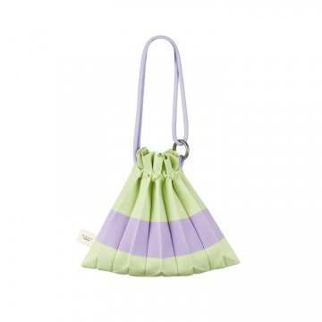 PLEATSMAMA Handle Bubble Bag Leaf Green