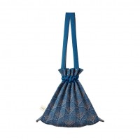 PLEATSMAMA Mini Bubble Bag Indigo Blue