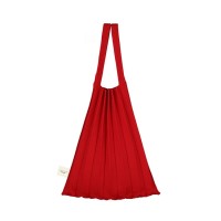 PLEATSMAMA Mini Tote Bag Red