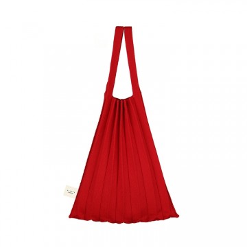 PLEATSMAMA Mini Tote Bag Red