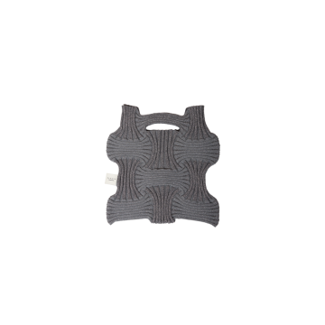 PLEATSMAMA New Bow Bag Glitter Stone Brown