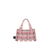 PLEATSMAMA Tweed Mini Tote Bag Pale Pink